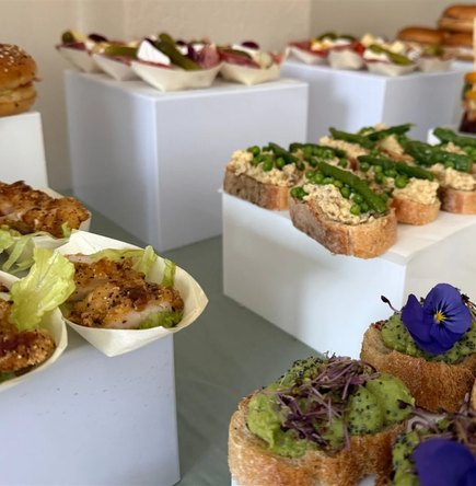 Wraps et bagels garnis, livrés prêts à être servis